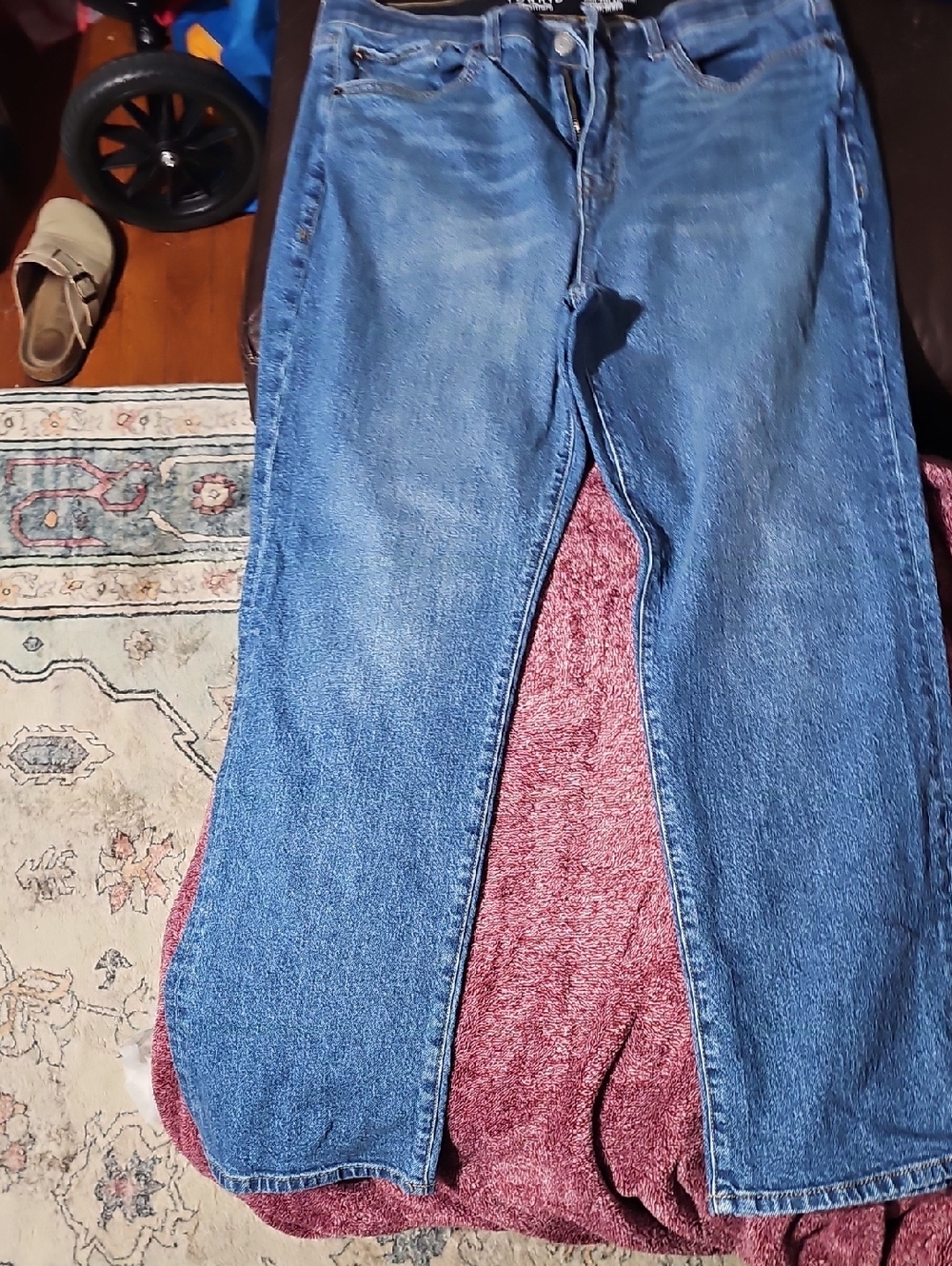 torrid Medium Blue High-Rise Straight Jeans